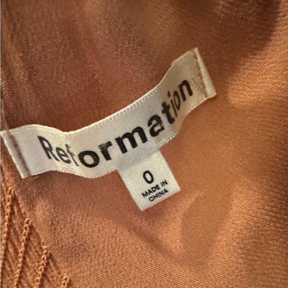 Reformation Twilight Midi Dress - Praline - Size 0 - Excellent Condition - Picture 7 of 7